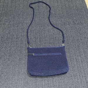 The Sak blue crocheted purse